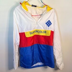 Vintage Polaroid Hooded Windbreaker